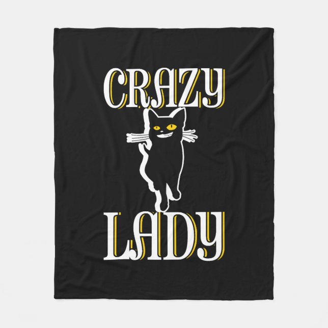 Manta Polar La loca dama del gato (Anverso)