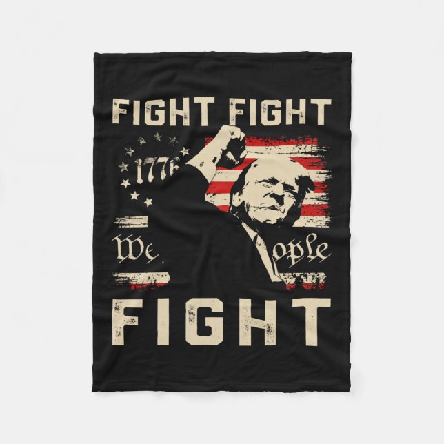 Manta Polar La lucha de Trump contra 1776 We The People Flag T (Anverso)