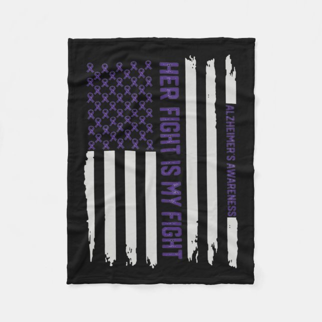 Manta Polar La lucha es mi lucha contra el Alzheimerheimer (Anverso)