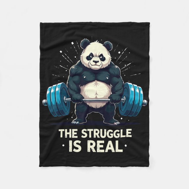 Manta Polar La Lucha Es Realmente Graciosa Motiva De Trabajo D (Anverso)