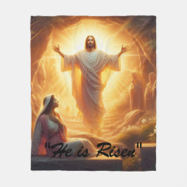 Manta Polar La Luz de la Resurrección: Jesucristo Resucita