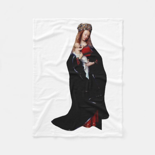 Manta Polar La Madonna en la Iglesia, por Jan van Eyck (Anverso)