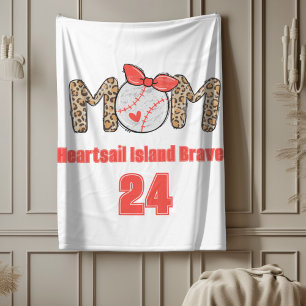 Manta Polar La madre del béisbol es la mano de moda y es perso