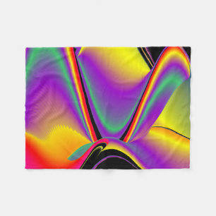 Manta Polar La magia de los colores abstracta el arte pluviomé