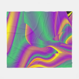 Manta Polar La magia de los colores abstracta el arte pluviomé