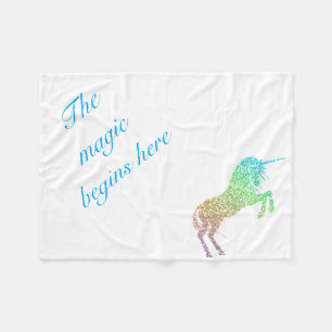 Manta Polar La magia empieza aquí Unicorn