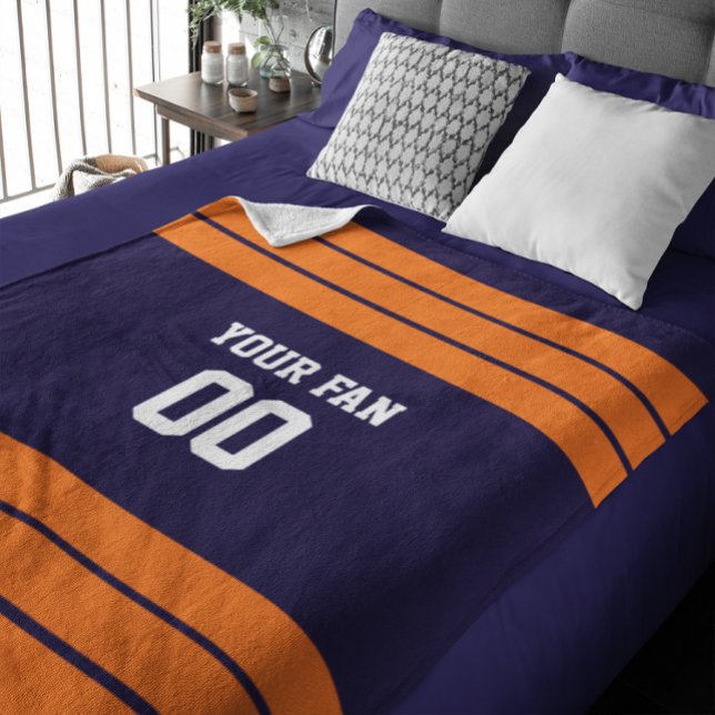 Manta Polar La Marina y el Fútbol Naranja Personalizados (Subido por el creador)
