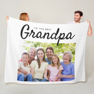 Manta Polar La mejor foto del Personalizado del abuelo