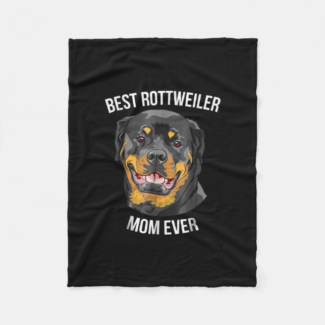Manta Polar La mejor madre de rottweiler jamás regalo las muje (Anverso)