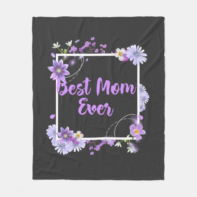 Manta Polar La mejor mamá de todos los tiempos (Anverso)