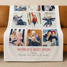 'La Mejor Mamá del Mundo' Personalizado con 9 Foto