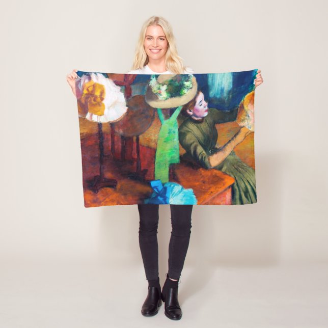 Manta Polar La Millinery Shop, Edgar Degas (In situ)