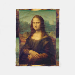Manta Polar La Mona Lisa de Leonardo da Vinci