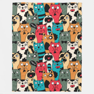 Manta Polar La multitud de gatos