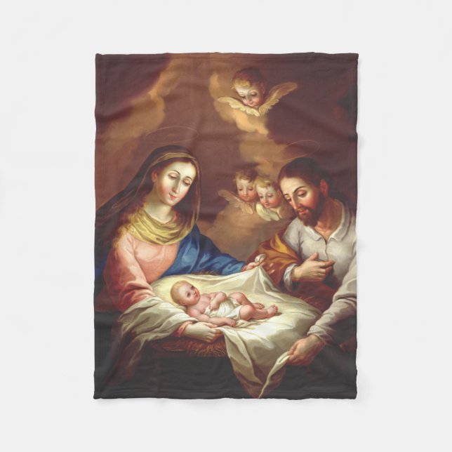 Manta Polar La Natividad de Jesucristo (Anverso)