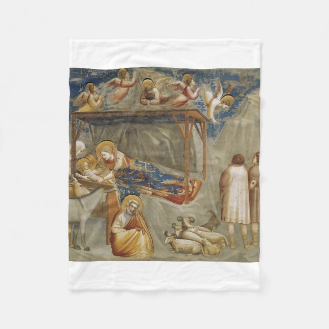 Manta Polar La Natividad de Jesucristo por Giotto (Anverso)