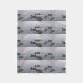 Manta Polar La naturaleza del pájaro de los patos ajardina