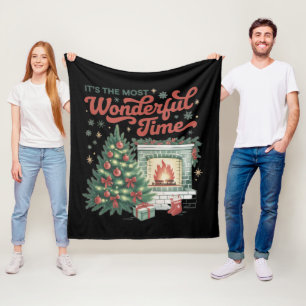 Manta Polar La Navidad es el momento más maravilloso Vintage