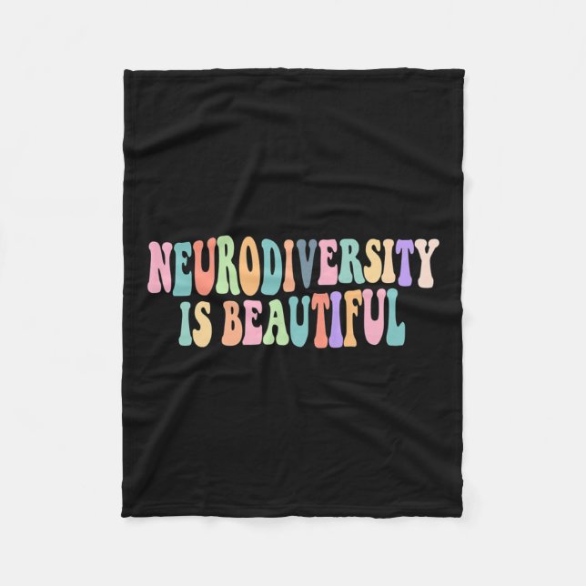 Manta Polar La neurodiversidad es bella conciencia del autismo (Anverso)
