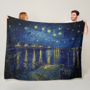 Manta Polar La noche estrellada de Van Gogh sobre el Ródano