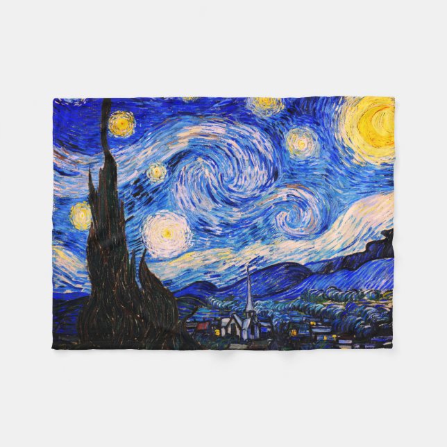 Manta Polar La noche estrellada de Vincent Van Gogh (Frente (Horizontal))