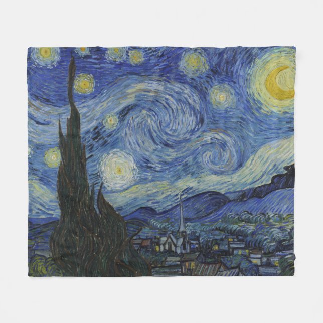 Manta Polar La noche estrellada (Vincent van Gogh) (arte famos (Frente (Horizontal))
