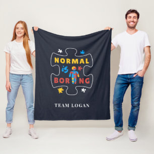 Manta Polar La normalidad es aburrida la pieza del rompecabeza