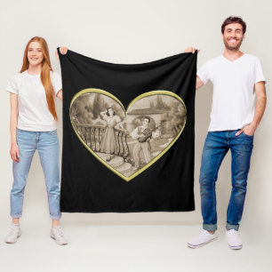Manta Polar La pareja de Romance Vintage, el hombre y la mujer
