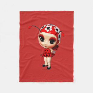 Manta Polar La pequeña señorita Ladybug
