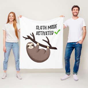 Manta Polar La pereza dice el modo de la pereza del   activado