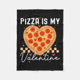 Manta Polar La pizza es mi Día de San Valentín divertida de Sa