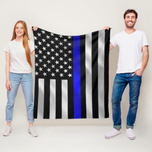 Manta Polar La policía apoya la bandera de los E.E.U.U.