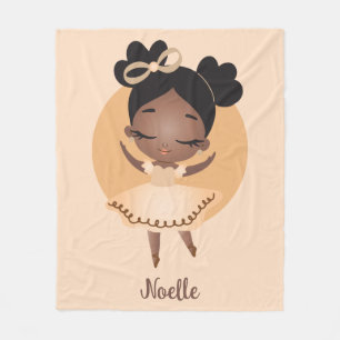 Manta Polar La princesa africana norteamericana Ballerina con