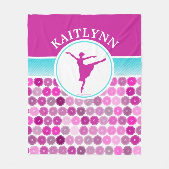 Manta Polar La púrpura retra circunda al bailarín de ballet (Anverso)