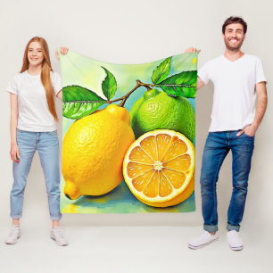 Manta Polar La ráfaga de cítricos de Zesty en el diseño
