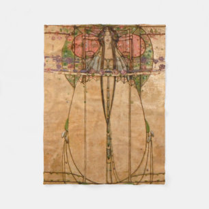 Manta Polar La Reina de Mayo - Margaret Macdonald MackMacintos