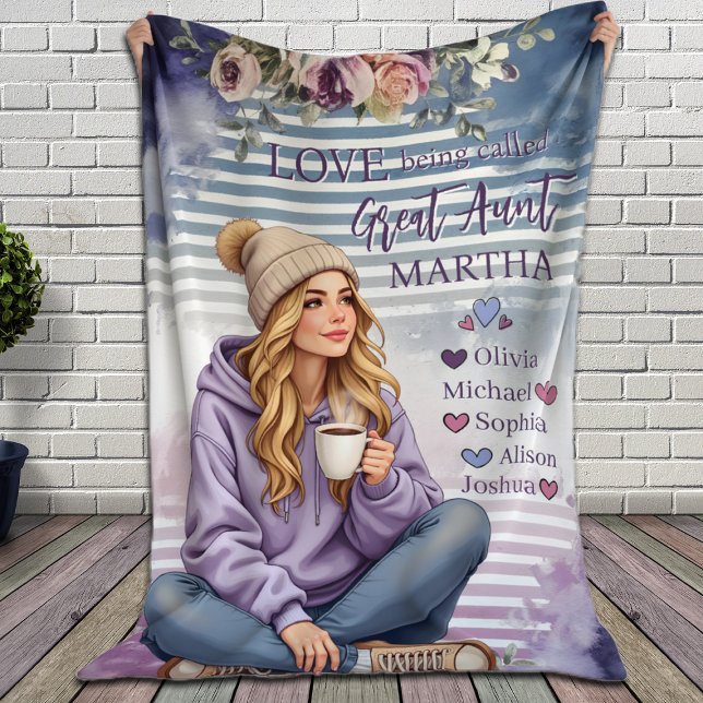 Manta Polar La tía Blanket personalizada, regalo de Navidades  (Subido por el creador)