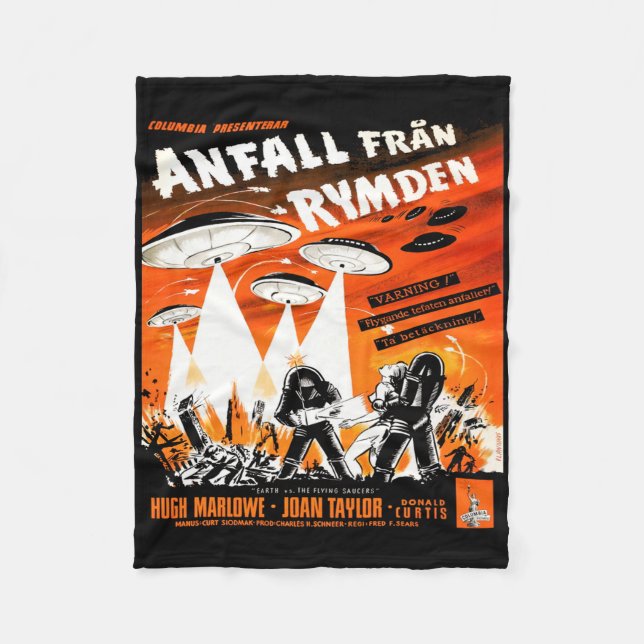 Manta Polar La Tierra vs. los salchichas voladores (Anverso)