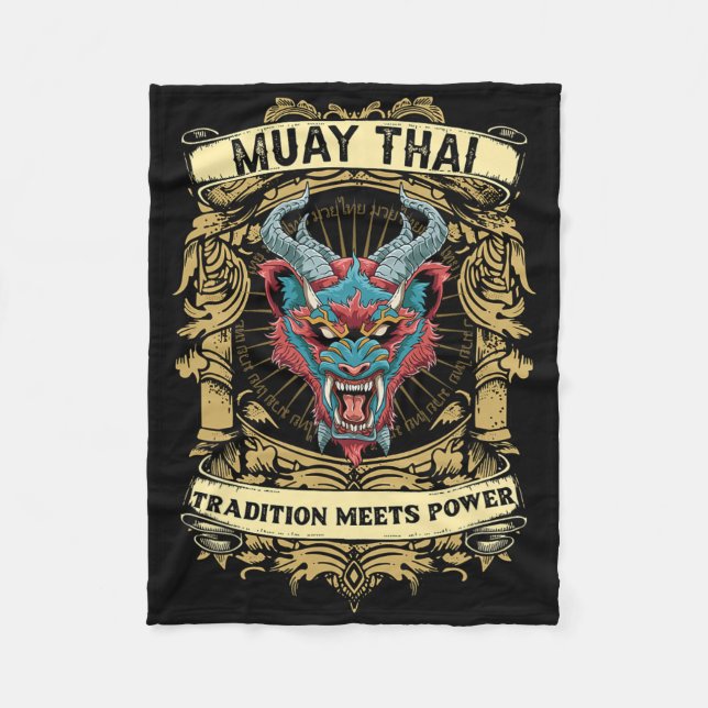 Manta Polar La tradición se une al poder: kickboxing y Muay Th (Anverso)