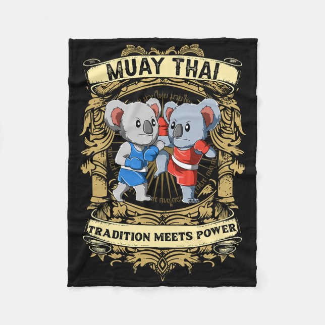 Manta Polar La tradición se une al poder: kickboxing y Muay Th (Anverso)