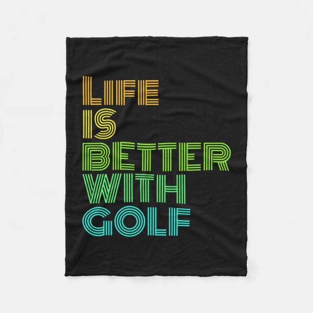 Manta Polar La vida es mejor con el golf (Anverso)