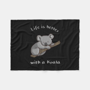 Manta Polar La Vida Es Mejor Con Koala