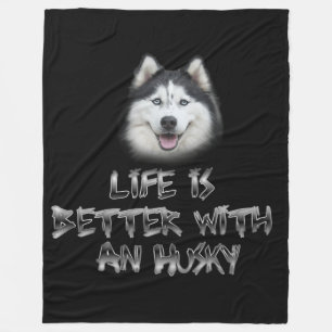 Manta Polar La vida es mejor con un Husky