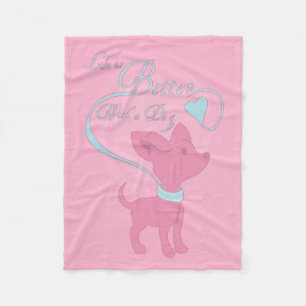 Manta Polar La Vida Es Mejor Con Un Perro