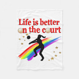 MANTA POLAR LA VIDA ES MEJOR EN EL DISEÑO DE VOLEIBOL DE LA CO