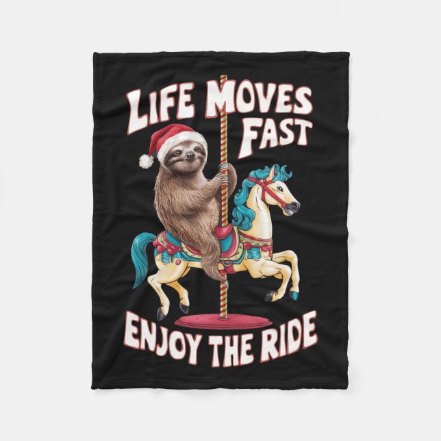 Manta Polar La Vida Se Mueve Rápidamente En El Caballo De Carr (Anverso)