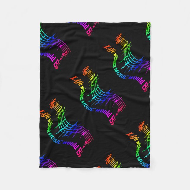 Manta Polar La vida sin música sería una simple cita de humor (Anverso)