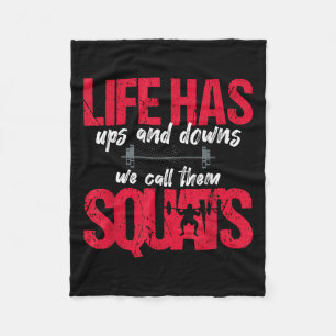 Manta Polar La Vida Tiene Ups Y Downs Los Llamamos Squats Fitn