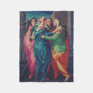 Manta Polar La Visitación de Pontormo Arte Refinado Mannerista