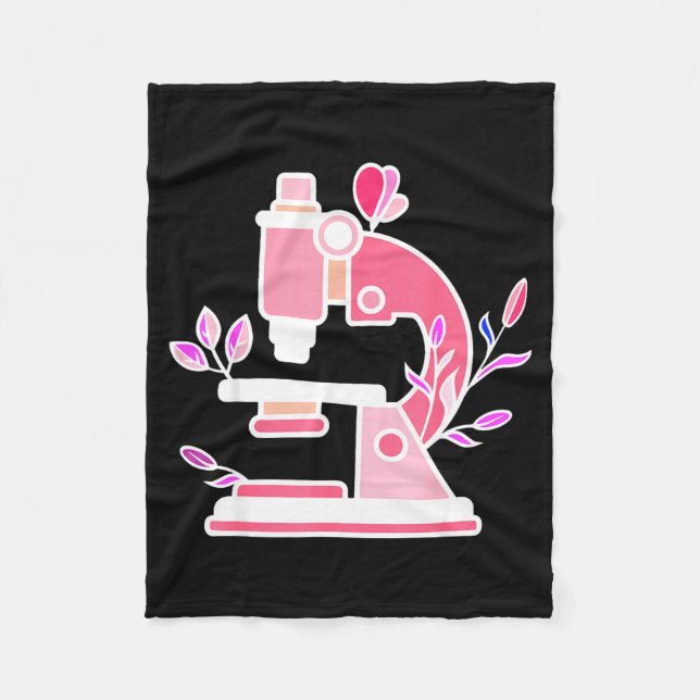 Manta Polar Lab Science Floral Microscope Biologist Science Va (Anverso)